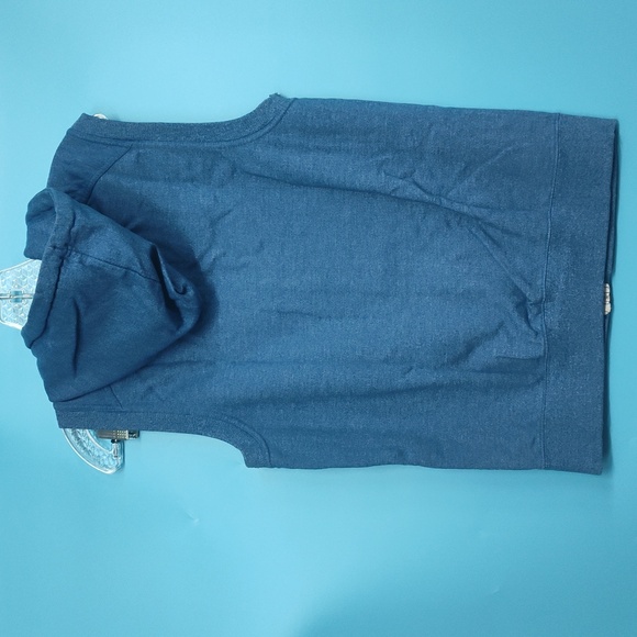 21men Blue Sleeveless Hoodie - Picture 7 of 7